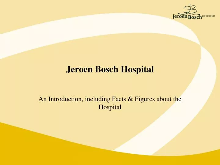 jeroen bosch hospital