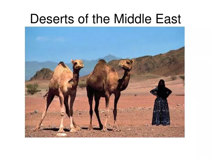 deserts of the middle east