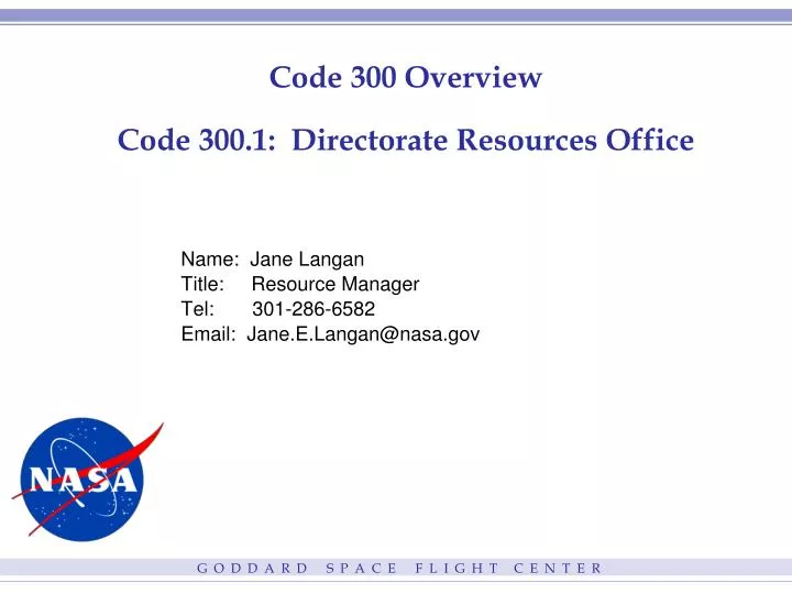 code 300 overview code 300 1 directorate resources office