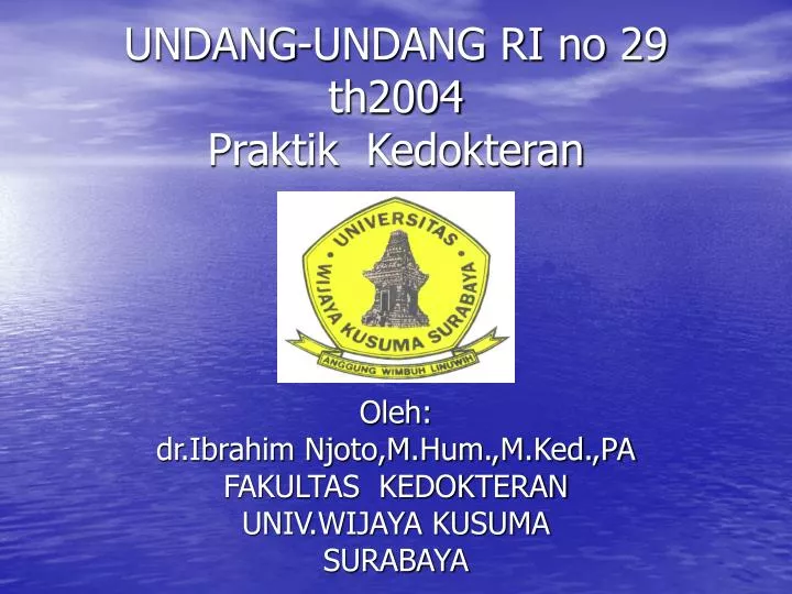 undang undang ri no 29 th2004 praktik kedokteran