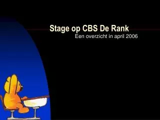 stage op cbs de rank