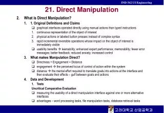 21. Direct Manipulation