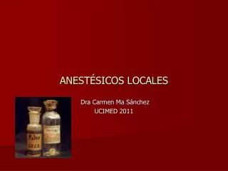 anest sicos locales