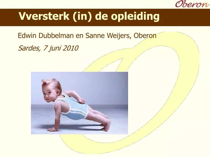 vversterk in de opleiding