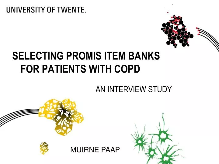 selecting promis item banks for patients with copd