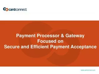 Payment Processor &amp; Gateway Focused on Secure and Efficient Payment Acceptance