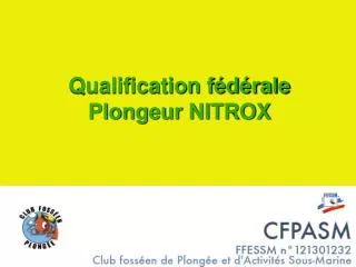 qualification f d rale plongeur nitrox