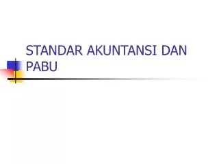 standar akuntansi dan pabu