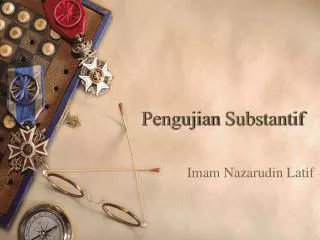 pengujian substantif