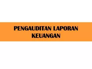 pengauditan laporan keuangan