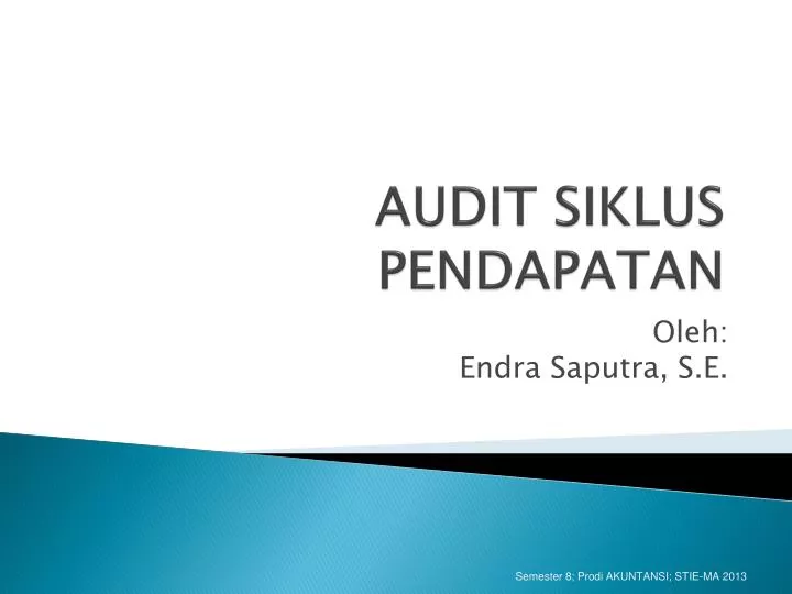 audit siklus pendapatan