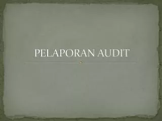 pelaporan audit