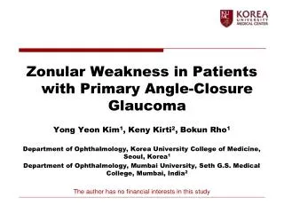 Zonular Weakness in Patients with Primary Angle-Closure Glaucoma
