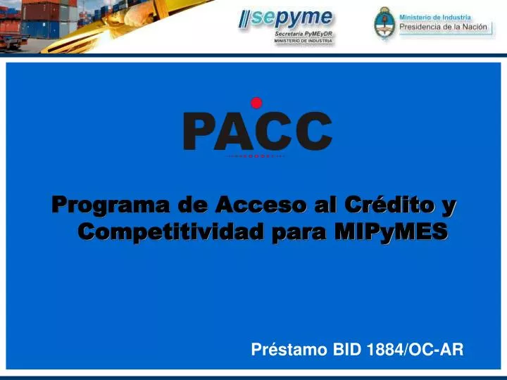 programa de acceso al cr dito y competitividad para mipymes