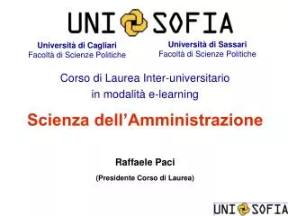 universit di cagliari facolt di scienze politiche