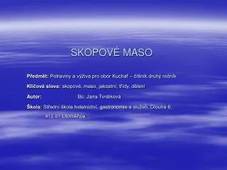 skopov maso
