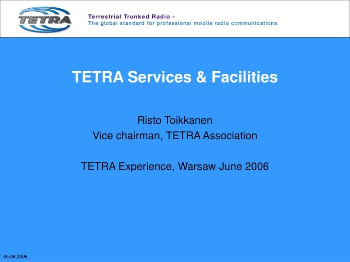 tetra services facilities