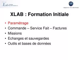 xlab formation initiale
