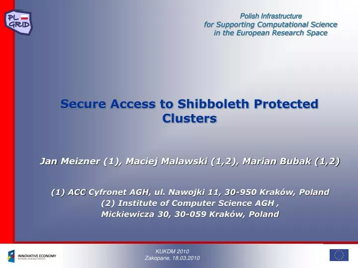 secure access to shibboleth protected clusters