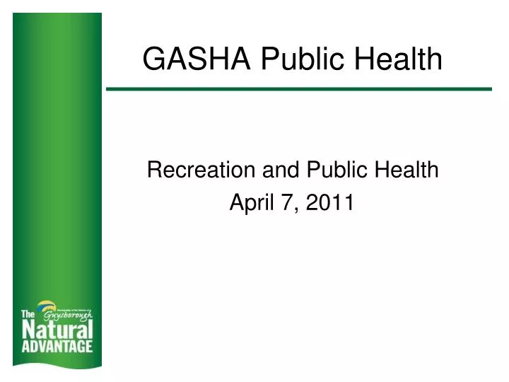 gasha public health