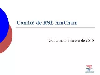 comit de rse amcham