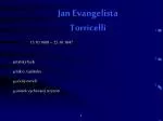 Jan Evangelista Torricelli - slide 1
