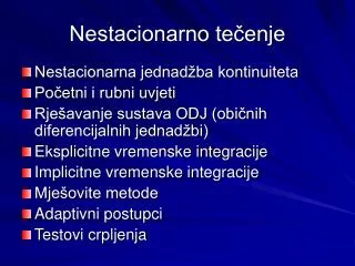 nestacionarno te enje