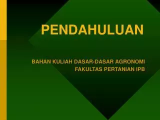 pendahuluan