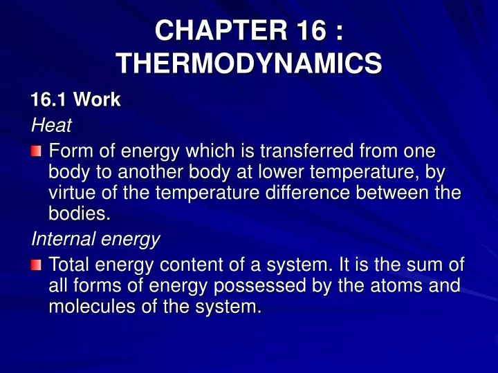 chapter 16 thermodynamics