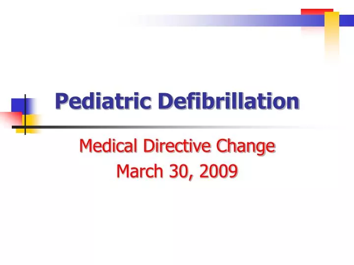 pediatric defibrillation