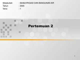 pertemuan 2