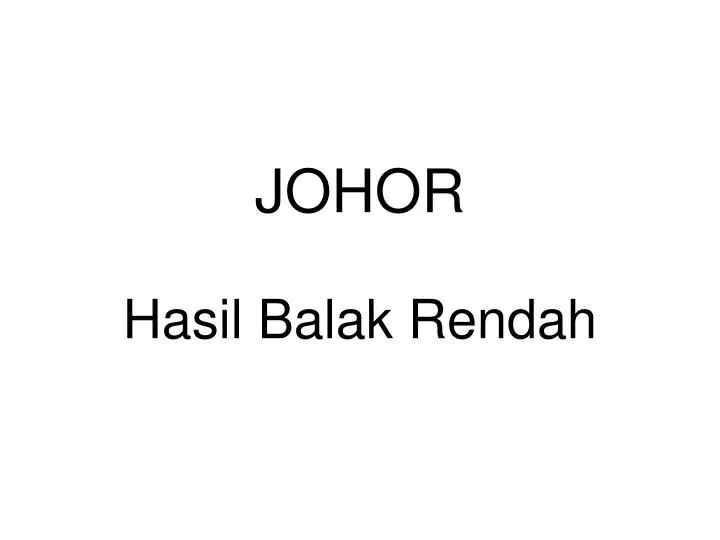 johor