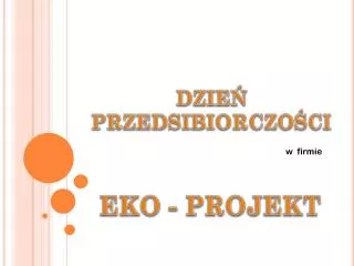 dzie przedsibiorczo ci