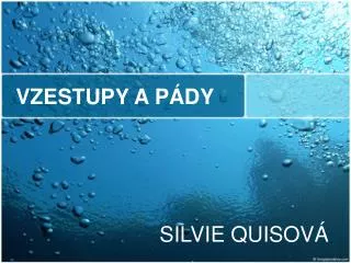 vzestupy a p dy
