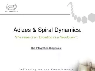 Adizes &amp; Spiral Dynamics.