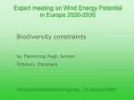 Harnessing Wind Energy in Europe: Opportunities and Biodiversity Considerations (2020-2030) - slide 1