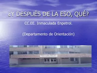 y despu s de la eso qu