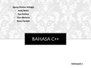 bahasa c