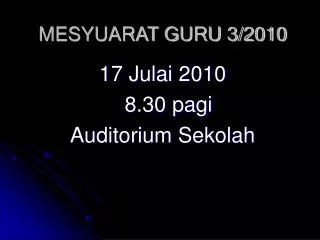 mesyuarat guru 3 2010