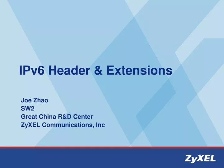ipv6 header extensions