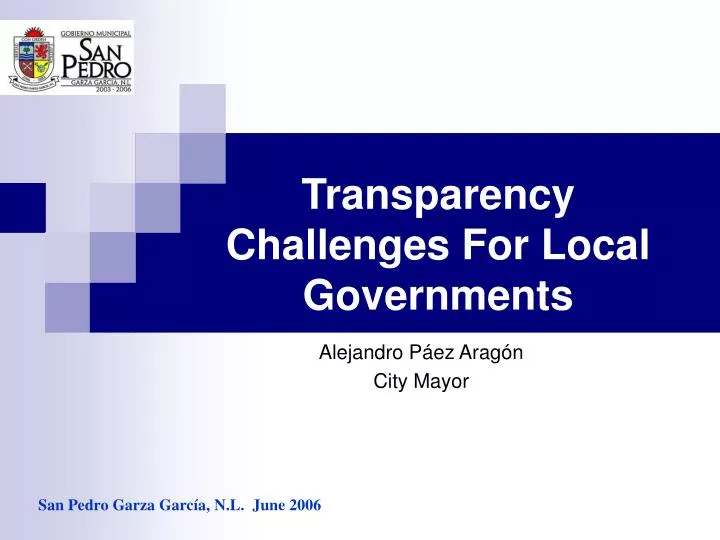 transparency challenges for local governments