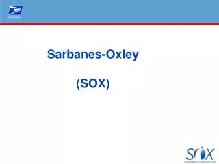 Sarbanes-Oxley (SOX)