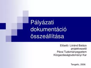 p ly zati dokument ci ssze ll t sa