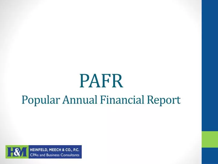 pafr popular annual financial report