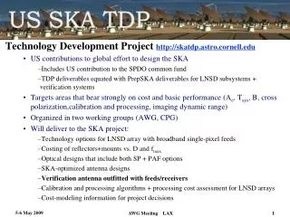 Technology Development Project skatdp.astro.cornell