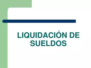 liquidaci n de sueldos