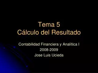 tema 5 c lculo del resultado