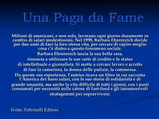 una paga da fame