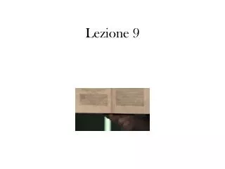 lezione 9