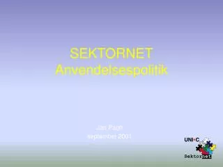 sektornet anvendelsespolitik